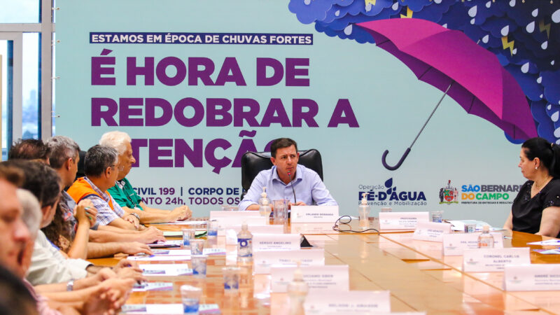 Prefeitura de São Bernardo lança operação Pé D’Água