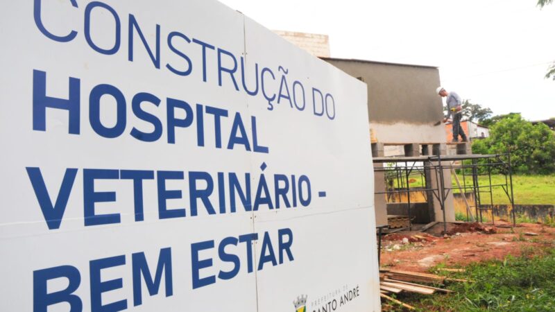 Santo André conclui 65% das obras do Hospital Veterinário Municipal