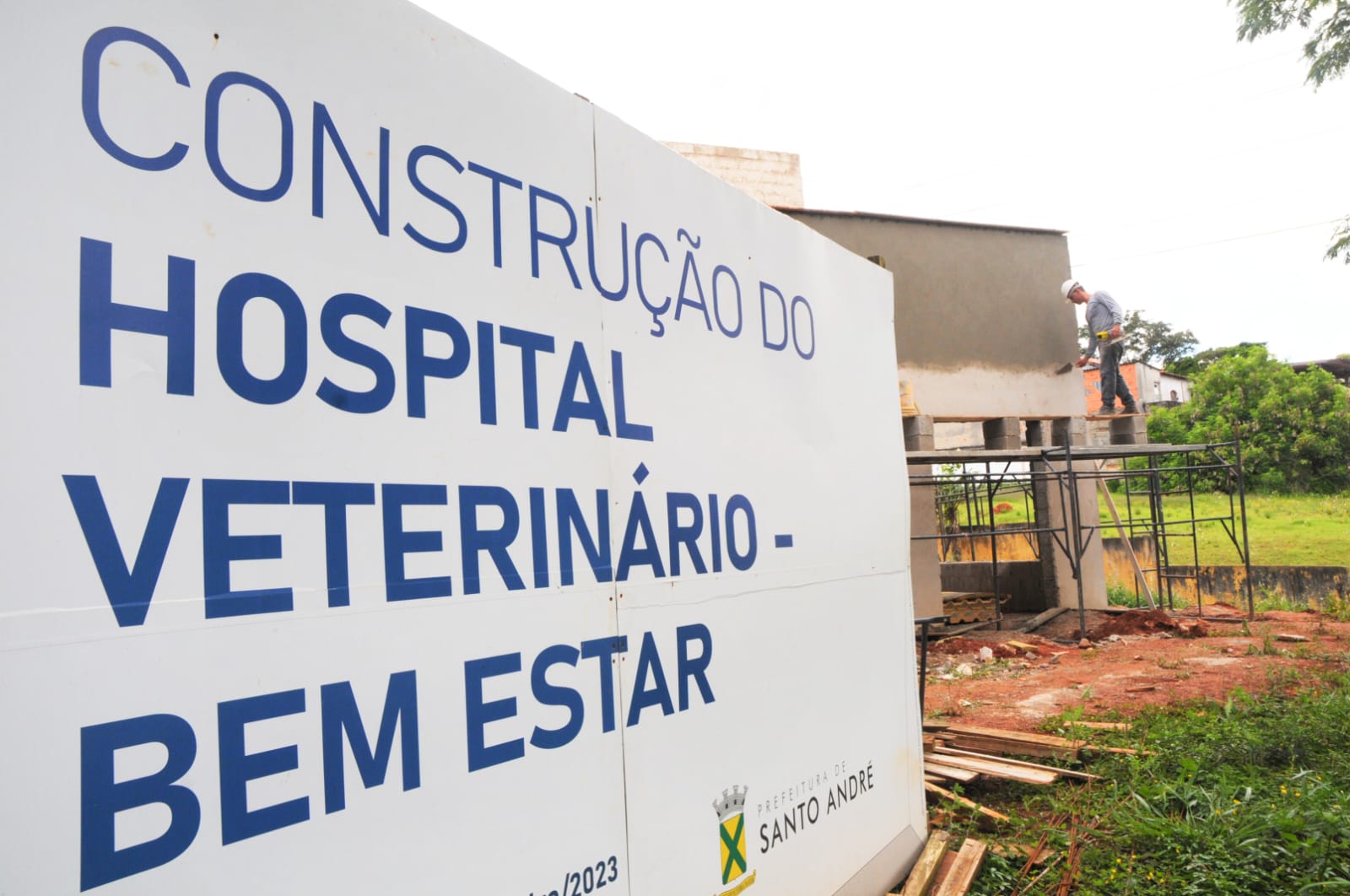 Santo André conclui 65% das obras do Hospital Veterinário Municipal