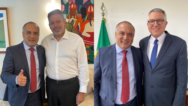 Marcelo Lima se encontra com Arthur Lira e Alexandre Padilha em Brasília