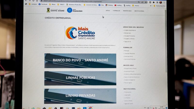 Santo André lança portal com lista de linhas de crédito para empresas