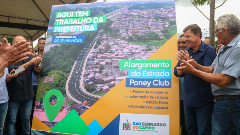 Prefeitura de São Bernardo inicia obras da nova Poney Club e acesso à Imigrantes
