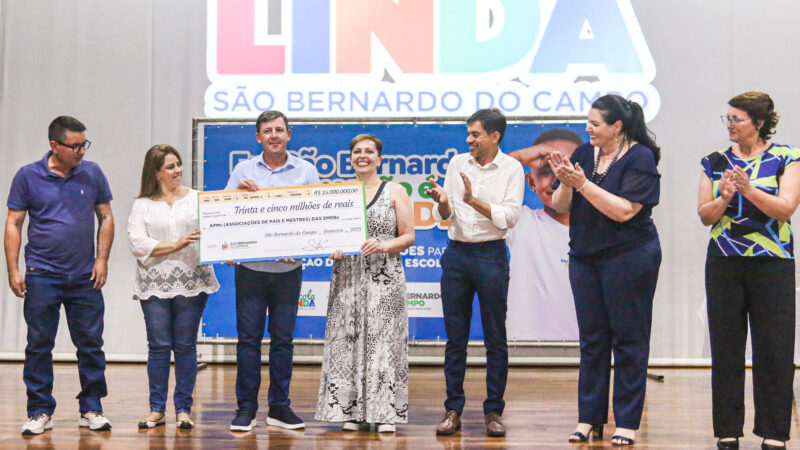 Prefeitura de São Bernardo anuncia R$ 35 milhões em repasses para custeio das escolas