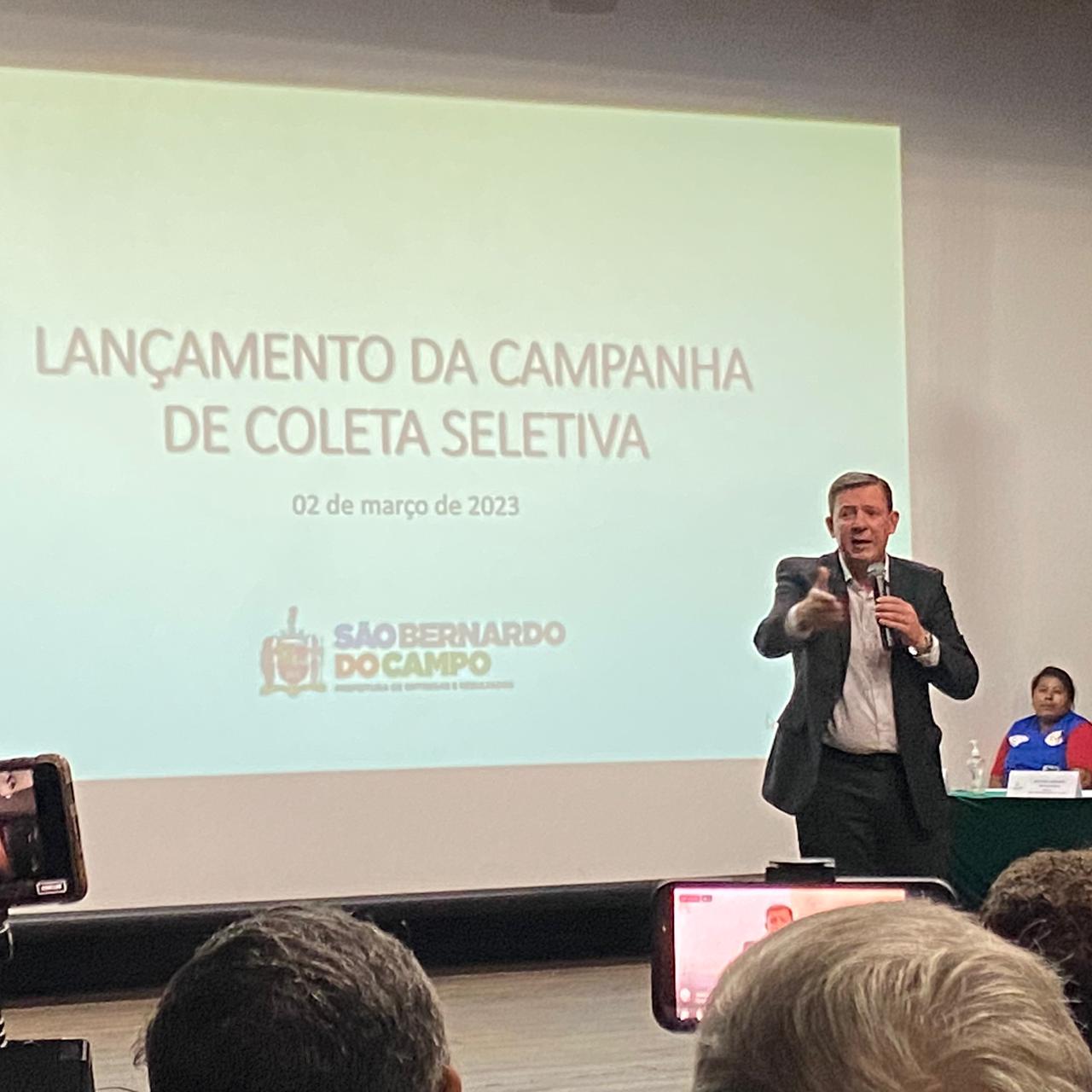 Prefeitura de São Bernardo lança campanha de coleta seletiva na cidade 