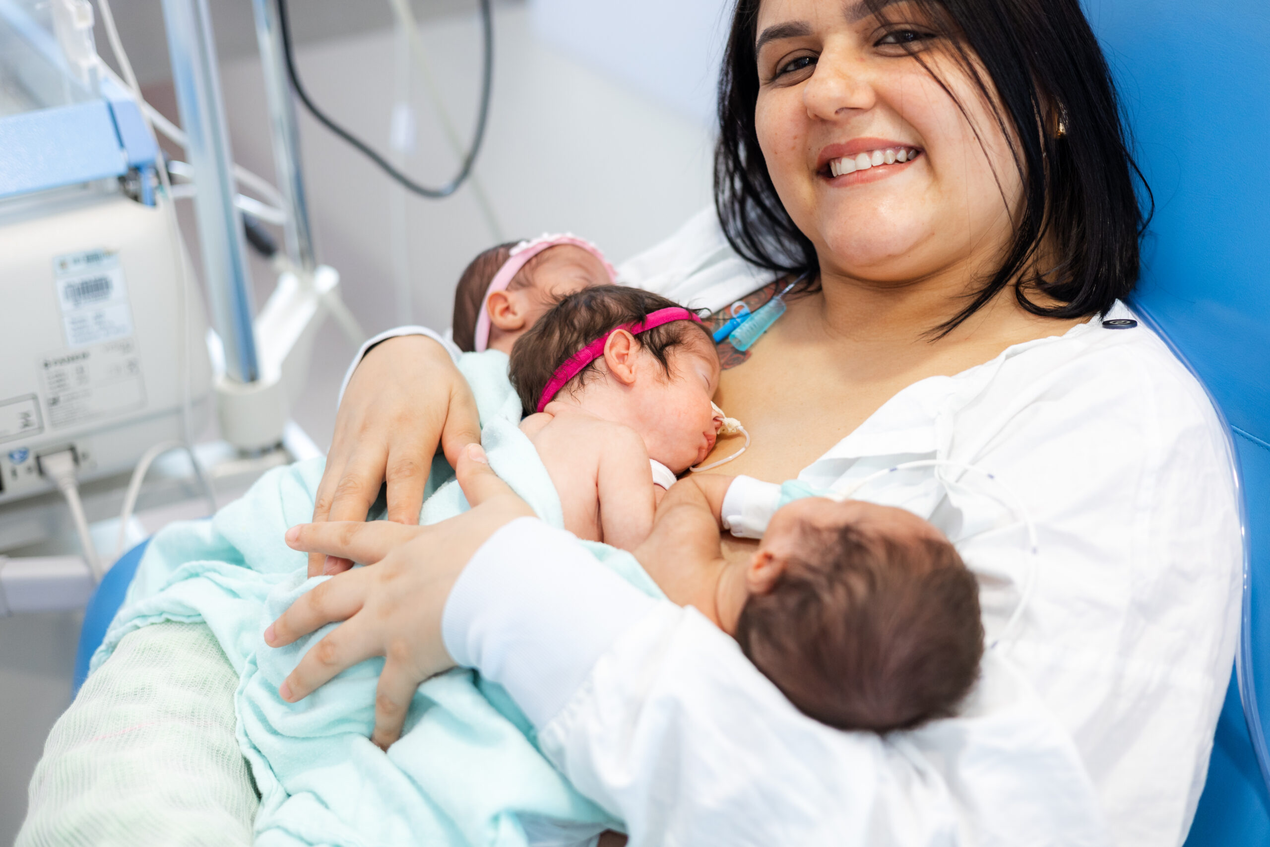 Nascimento de trigêmeos mobiliza equipe e destaca cuidado neonatal do Hospital da Mulher de São Bernardo